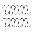 thumbnail image 2 of 12 Pcs Stainless Steel Hooks Steel Hanging Hooks S Shaped Hooks Hangers Hooks, 2 of 3