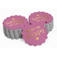 thumbnail image 2 of Inkdotpot Gold Foil Paper Hang Tags Ready To Pop Baby Shower Favor Tags 100 Piece, 2 of 6
