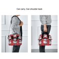 thumbnail image 6 of Lunch Bag Portable Crossbody Meal Bag Cooler Bag Insulated Lunch Bag Food Bag Handheld & Crossbody Design Little Snowman Seamless, 6 of 6