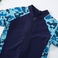 thumbnail image 4 of Gamivast Toddler Boys and Girls Swimwear Zipper Rash Guard Bathing Suit Kids Color Block Swimsuit Set Vacation One Piece Swimsuit Blue 5T Trajes De Baño Para Niños Y Niñas, 4 of 6