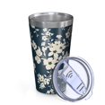 thumbnail image 2 of 16oz Tumblers Pioneer Flower Floral Print Pattern Stainless Steel Vacuum Insulated Double Wall Travel Tumbler Cups Mug with Lid and Straw,Cleaning Brush for Coffee,Tea, 2 of 4