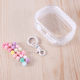 thumbnail image 5 of 4 piezas organizador de joyas caja de almacenamiento transparente bolsa de llavero estuche de almacenamiento billetera gruesa linda bolsa de muñeca, B, 5 of 7