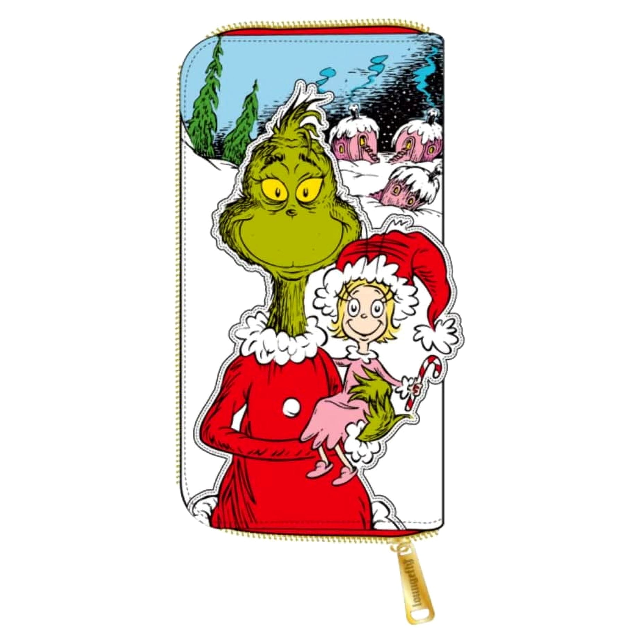 Loungefly Dr. Seuss The Grinch Loves The Holidays Zip Around Wallet