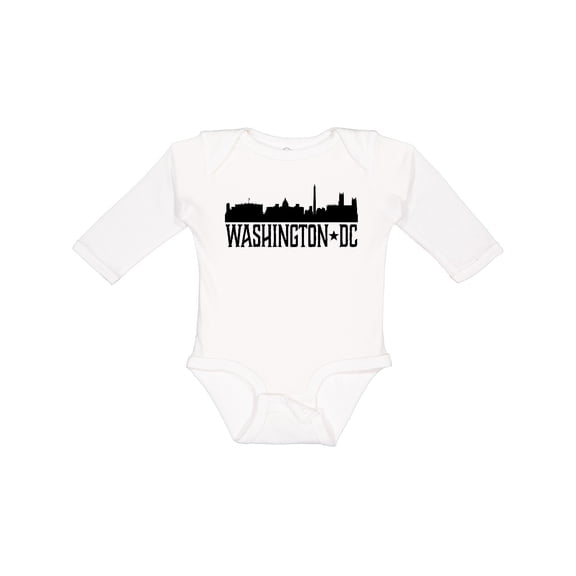 Inktastic Washington Dc Skyline Cities Boys or Girls Long Sleeve Baby Bodysuit