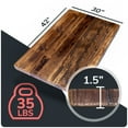 thumbnail image 5 of HEIRLOUM Reclaimed Wood Table Top - Rustic Recycled Solid Wood Perfect for Kitchens, Dining and Coffee Table Top (1pc 30" x 42", IMSP3042), 5 of 7