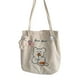 thumbnail image 1 of Corduroy Tote Bag Casual Shoulder Handbag Cute Shopping Bag Daily Bag for Women GirlsBeige, 1 of 5