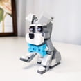 thumbnail image 5 of HI-REEKE Dog Building Block Set 2 in 1 Cute Husky Schnauzer Pet Kit Plastic Toy for Kid Multi Color, 5 of 7