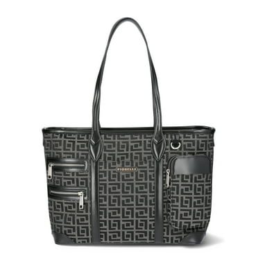 Fiorelli Women's Brooke Tote Bag, Black Geo Jacquard