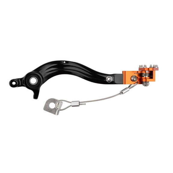 TUSK Aluminum Brake Pedal Orange Tip for KTM 200 SX 2004