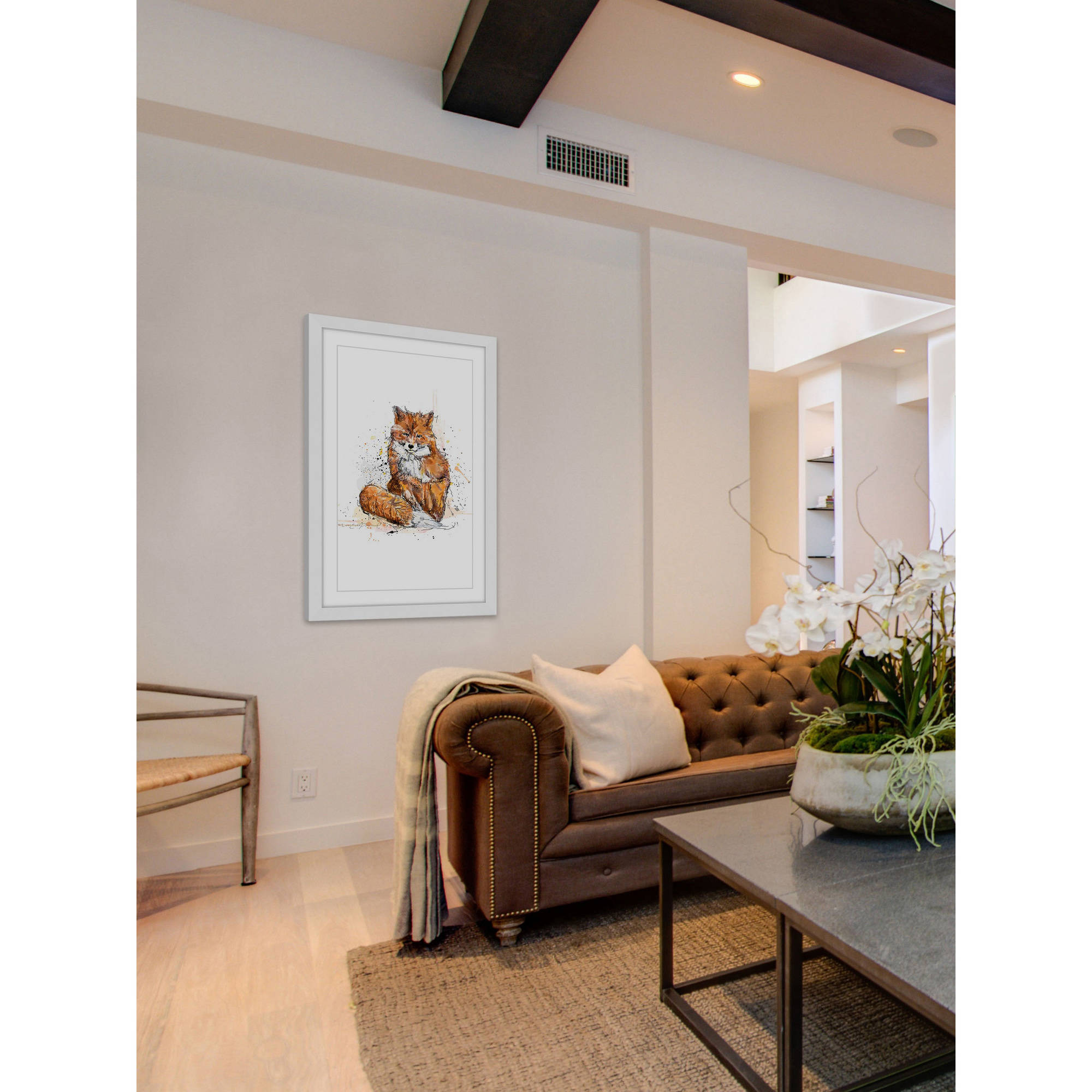 Marmont Hill "Renard" by Marie-Eve Pharand Framed Painting Art Print