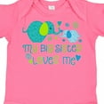 thumbnail image 4 of Inktastic My Big Sister Loves Me Cute Elephants Boys or Girls Baby Bodysuit, 4 of 5