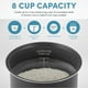 thumbnail image 5 of AROMA® - Arrocera digital, 4 tazas (sin cocinar) / 8 tazas (cocida), vaporizador, multicocina, olla de avena, mantiene caliente automáticamente, 2 cuartos de galón, exterior de acero inoxidable, 5 of 5