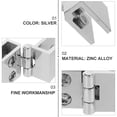 thumbnail image 2 of Miangastore 2pcs Glass Door Hinges Professional Wine Cooler Glass Hinge for Home Use, 2 of 9