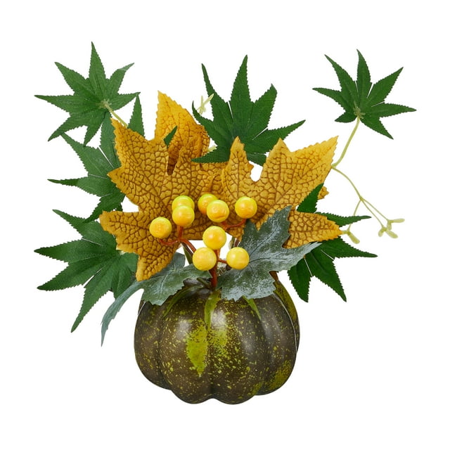 SUNSIOM Pumpkin Decor Set, Fall Harvest Decorations for Home Table Wedding DIY Autumn Halloween Thanksgiving Decor