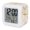 Beige, Cream, White, variant on Gray Monstera Digital Alarm Clock for Bedrooms, Smart LED Alarm Clock with 7 Color Changing Night Light, Palm Tree Leaf Boho Botanical Tropical Silent Wake Up Clocks for Sleep Study Cooking 3.2"x3.2"