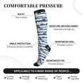 thumbnail image 2 of Rateoe Palm Tree Compression Socks for Women and Men 20-30mmHg-Circulation Support Socks Knee High Nurse Pregnant Running Medical and Travel Athletic, 2 of 7