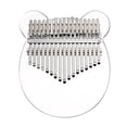 thumbnail image 3 of Kalimba 17 Keys Thumb Piano, Clear Transparent Acrylic Finger Piano Instrument, 3 of 6