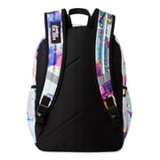 Justice Girls 17 Laptop Backpack Iridescent Silver Multi-Color Splatter