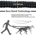 thumbnail image 5 of Correa resistente para perros con asa acolchada y cuerda antitirones, correa elástica de entrenamiento para perros medianos y grandes con gran capacidad de tracción (110-150 cm, negra), 5 of 5