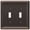 White, variant on Amerelle 149DDW Chelsea Wallplate, 2 Duplex, Steel, White, 1-Pack