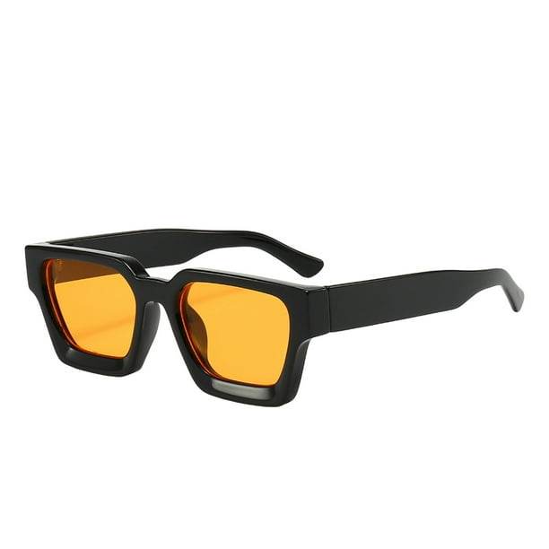 Gafas de sol cuadradas para hombre y mujer, gafas de sol rectangulares gruesas de moda, estilo de diseño.