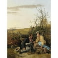 thumbnail image 2 of Jacob Thompson 15x18 Gold Ornate Wood Frame and Double Matted Museum Art Print Titled - The Course of True Love Never Did Run Smooth (1854), 2 of 4