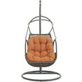 thumbnail image 3 of Modway Arbor Outdoor Patio Wood Swing Chair in Orange, 3 of 4