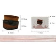 thumbnail image 3 of Brocha de maquillaje portátil de cerdas de fibra con mango de plástico y tapa transparente, 3 of 7