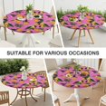 thumbnail image 7 of Round Picnic Table Cloth 100% Waterproof & Oil Proof, Elastic Fitted Table Cover for 36"-44" Round Tables, for Dining, Camping, Outdoor, 7 of 7
