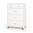 thumbnail image 1 of Soho 4 Drawer Chest, White/Natural, 1 of 7