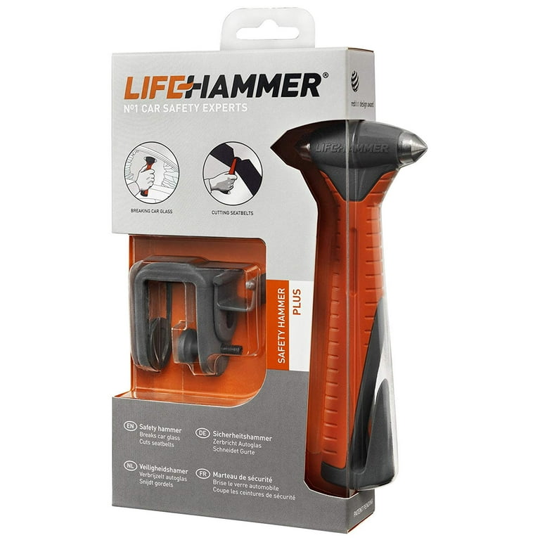 Lifehammer Safety Hammer Plus - Emergency Escape and Rescue Hammer with  Seatbelt Cutter - 2 Pack 