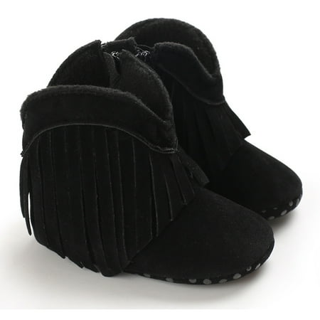 

Baby shoes baby tassel warm boots winter warm cotton shoes