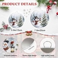 thumbnail image 6 of Welcome Sign Front Door Decorations, Christmas Snowman Round Wall Art Outdoor Metal Wreaths, Winter Xmas Pine Trees Snowy Scenery Seasonal Hanging Sign for Home Porch Decor Warming Gift 8 In, 6 of 8