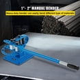 thumbnail image 2 of YP-9 Manual Bench Top Pipe Bender 7 Dies 1-3 Inch Metal Tube Rod Bending Machine 44ft Mount Powdercoat Telescoping Handle Max 5/8 Thick 1-15/16 Inch Width, 2 of 6