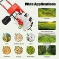 thumbnail image 6 of Garden Hand Push Seeder, 10 Nozzles Roller Seeder, Precision Walk Behind Agricultural Seeds Dispenser, Use for Sowing Seeds, 6 of 13