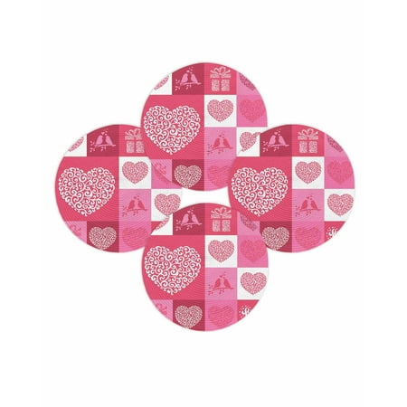 Valentine s Day Round Placemats Set of 4 Pink Red Plaid Place Mats Washable Woven Placemat Romantic Love Heart Bird Circle Braided Table Mat for Kitchen Dining Table Wedding Party Home Decor 15 Inch Valentine s Day Round Placemats Set of 4 Pink Red Plaid Place Mats Washable Woven Placemat Romantic Love Heart Bird Circle Braided Table Mat for Kitchen Dining Table Wedding Party Home Decor 15 Inch