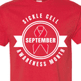 thumbnail image 4 of Inktastic Sickle Cell Awareness Month September with Red Ribbon T-Shirt, 4 of 5