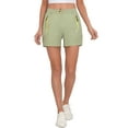 thumbnail image 3 of Little Donkey Andy Women's Lightweight Stretch Quick Dry Shorts for Travel Hiking Golf Celadon Heather XXL, 3 of 8