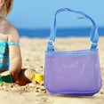 thumbnail image 1 of Neinkie Seashell Beach Bags - Shell Mesh Bags for Kids Girls Beach Toy Bags Sand Away Summer Vacation Flamingo Mermaid Shell Bags with Adjustable Carrying Straps and Zipper, 1 of 7