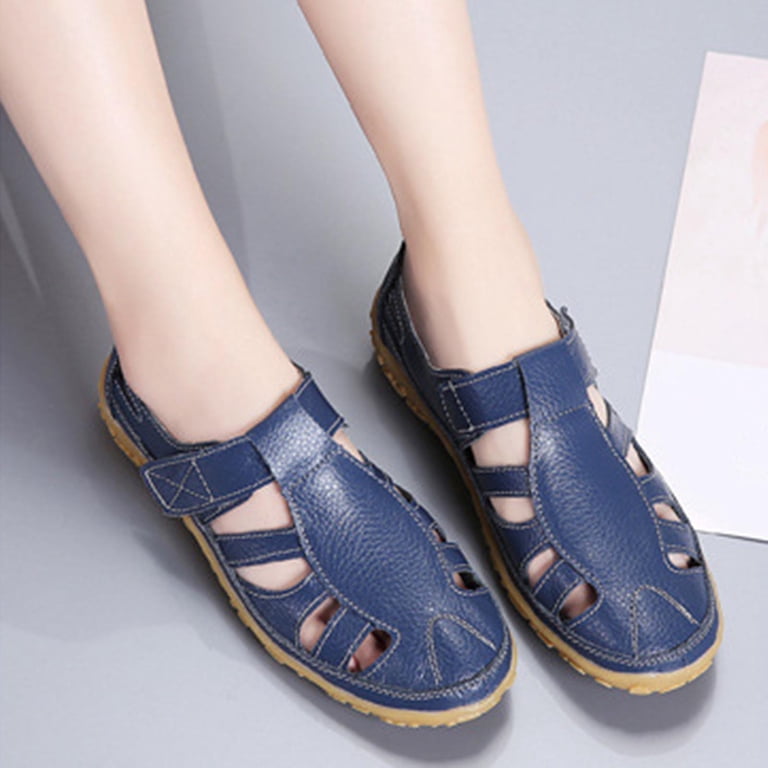Genuine Leather Fisherman Sandals Hook & Loop Closure Lightweight Amazon.com | Mexico en la Piel Handmade Men main image 4