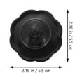 thumbnail image 2 of FUEENIRVA 10 Pcs Boutons Adhésifs pour Armoires Boutons Ronds Modernes Noirs pour Commode et Tiroir, 2 of 5