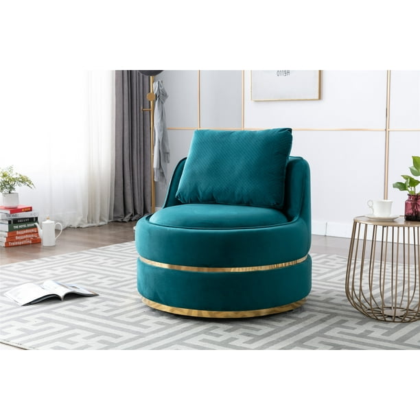 Barrel Chair, Leisure Sofa Club Chair Accent Lounge Swivel Chair for