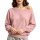 thumbnail image 1 of LLYWEY Suéter Suave, de un Hombro, Sudadera de Manga Larga con Estampado Sólido, para Mujer, 1 of 8