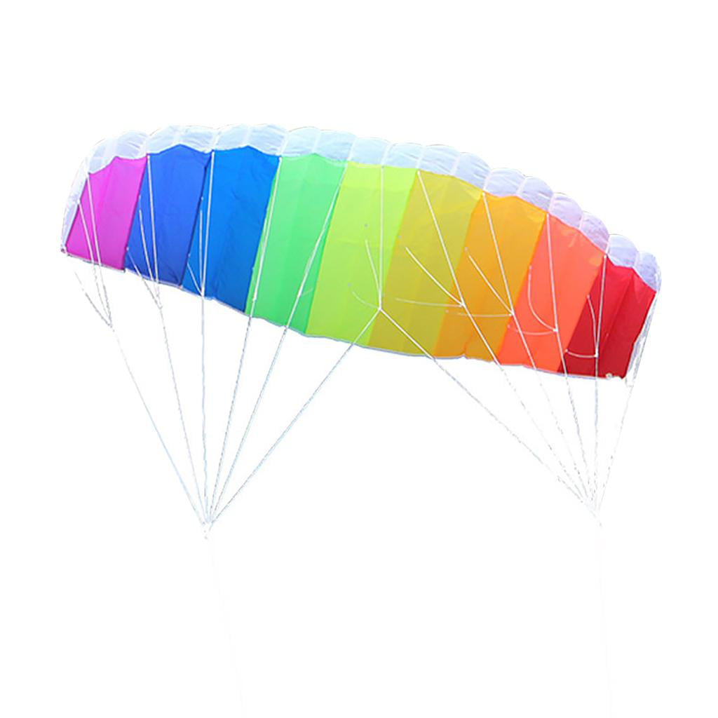 Dual-Line Stunt Power Kite Wing Junior Adults Parafoil Outdoor Parachute Toy 