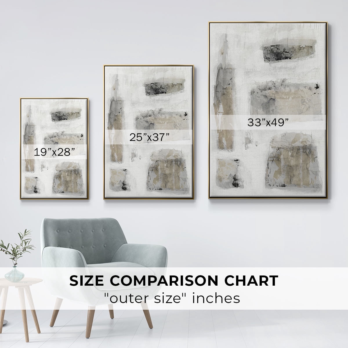 A Simple Love II V30 Framed Premium Gallery Wrapped Canvas - Ready to Hang - 17 x 25 - Gold Floating Frame