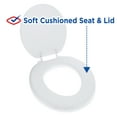 thumbnail image 5 of (2 pack) Clorox Antimicrobial Round Soft Cushioned Toilet Seat, 5 of 9