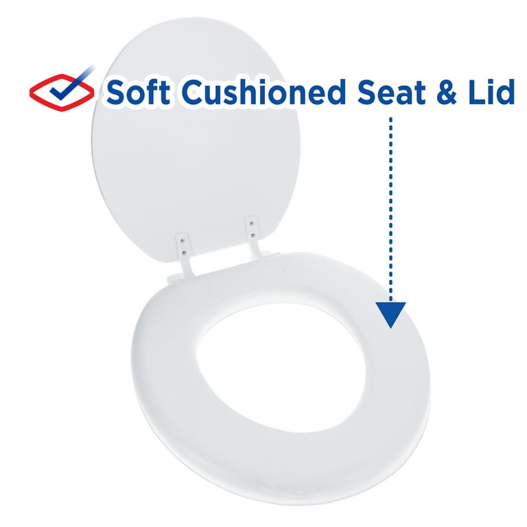 Essential Medical Padded Toilet Seat Cushion With- 2 and 4 Options