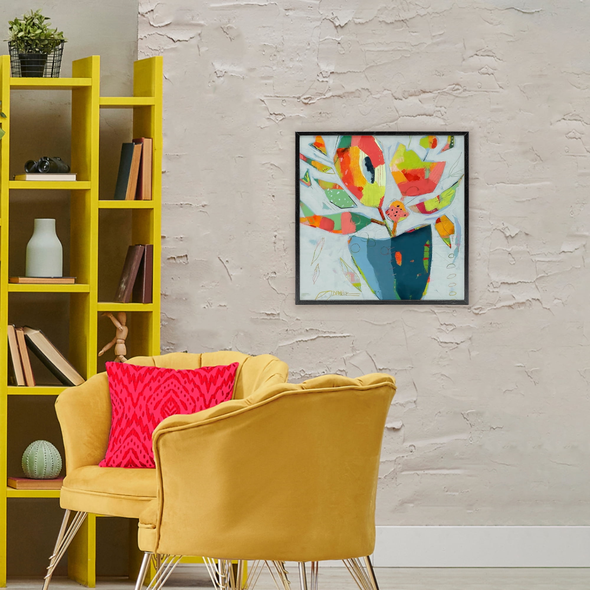 Getting My Groove On Black Framed Giclee Art, design by Dianna Fritzler