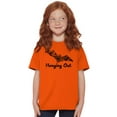 thumbnail image 5 of Cute Haunted House Halloween Bat Crewneck T Shirts Boy Girl Teen Brisco Brands L, 5 of 6