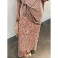 thumbnail image 6 of LMLYSoH Women Long Skirt, Elegant Elastic Waist Shiny Sequins Casual Skirt Streetwear for Daily, 6 of 9